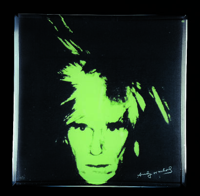 Patera "Portret" 30cm zielona A. Warhol