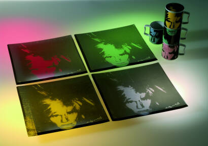 Zestaw 4 pater "Portret" 30cm A. Warhol