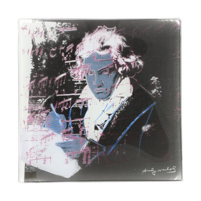 Patera "Beethoven" 30cm niebieska A. Warhol