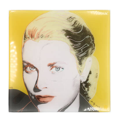 Patera "Grace Kelly" 30cm żółta A. Warhol