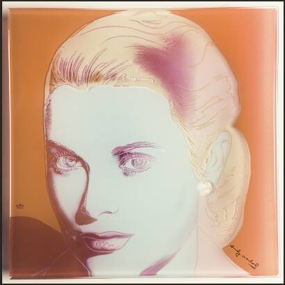 Patera "Grace Kelly" 30cm czerwona A. Warhol